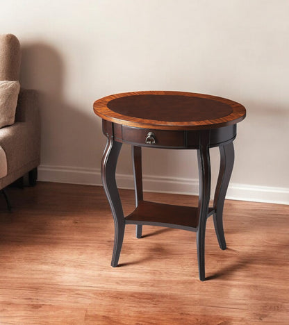 Cherry Nouveau Oval Accent Table