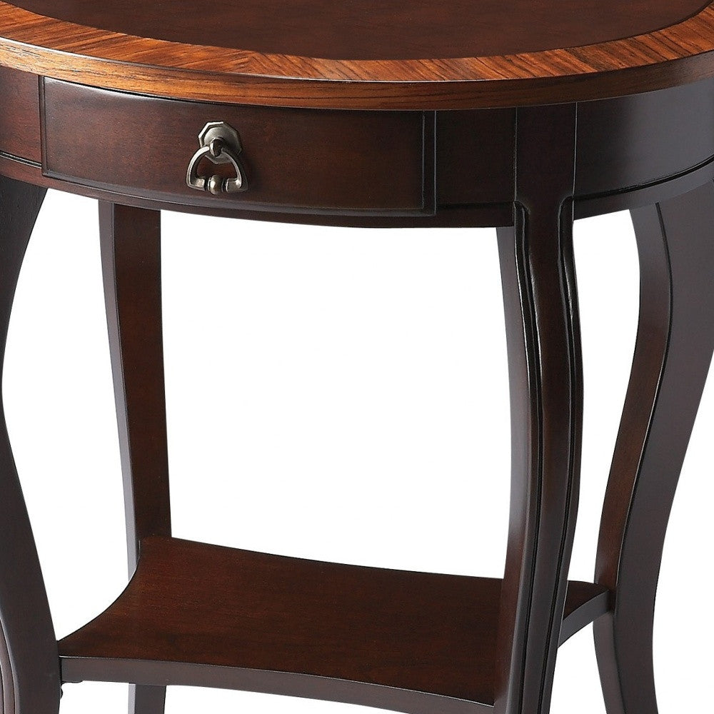 Cherry Nouveau Oval Accent Table