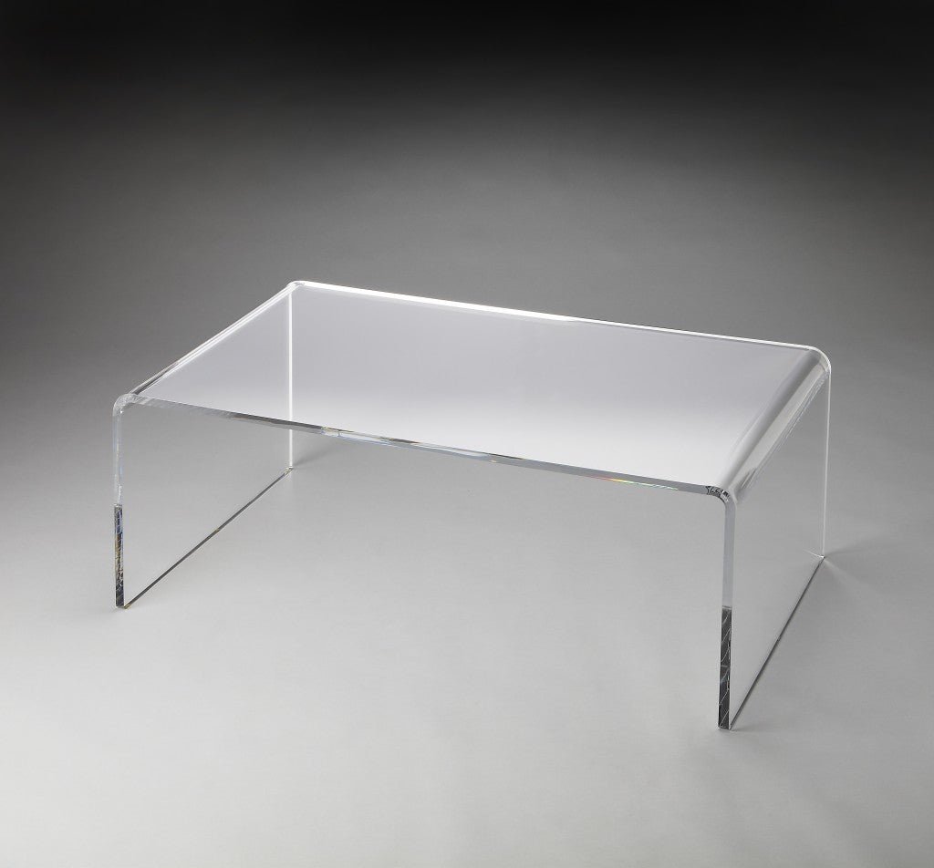 38" Clear Acrylic Coffee Table