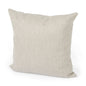 Neutral Sand Basket Weave Accent Throw Pillow