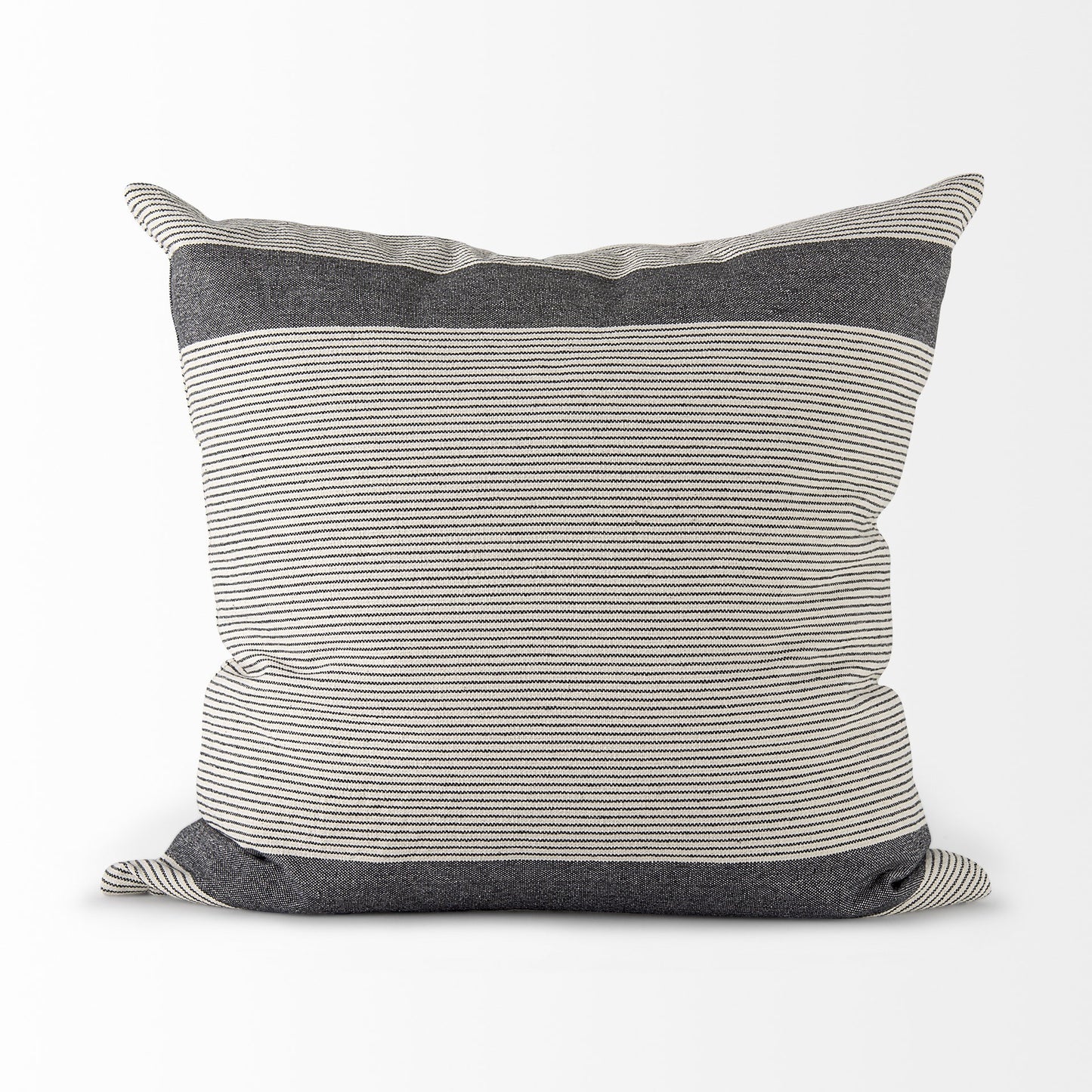 Beige And Gray Striped Throw Pillow Cover