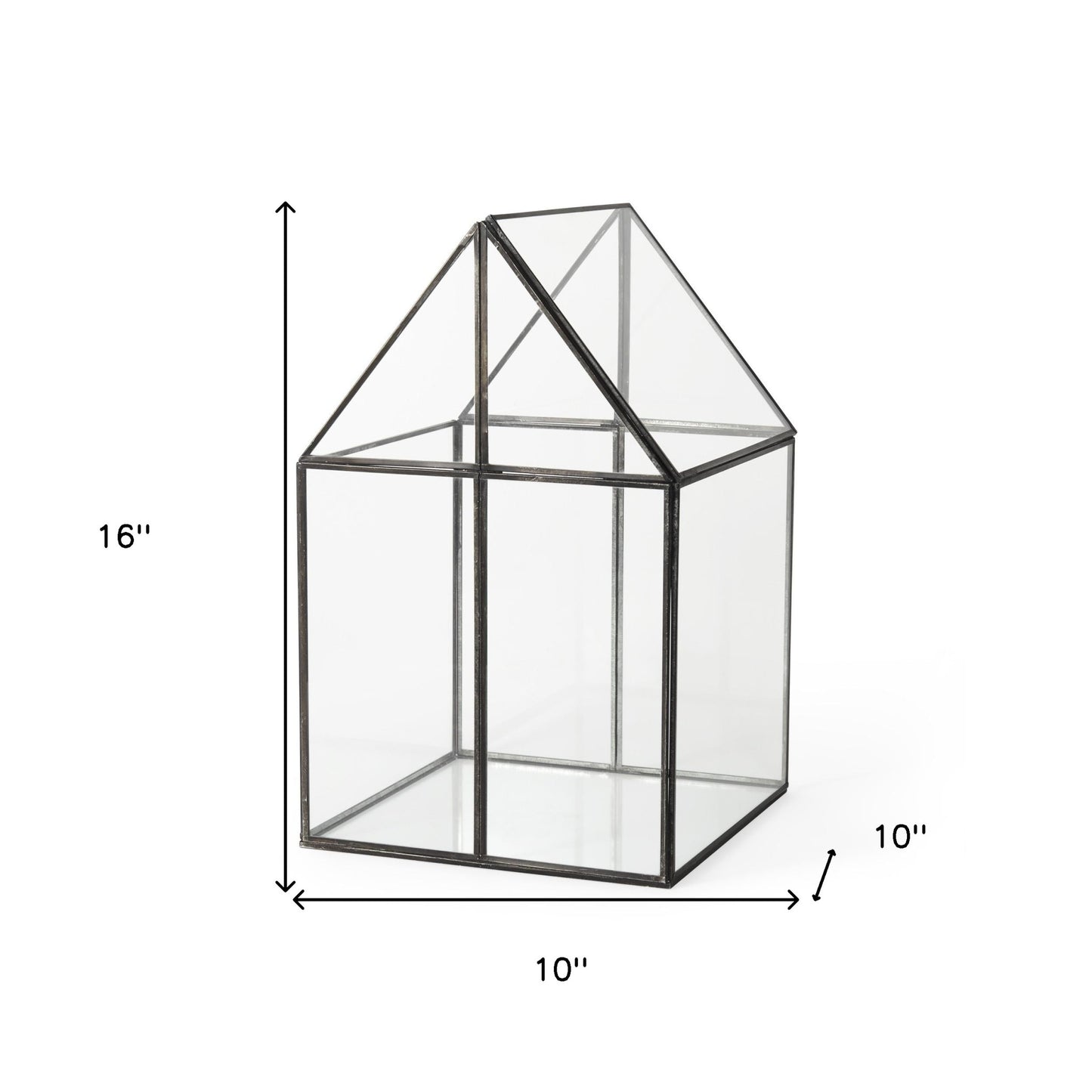 Xl House Shaped Glass Terrarium