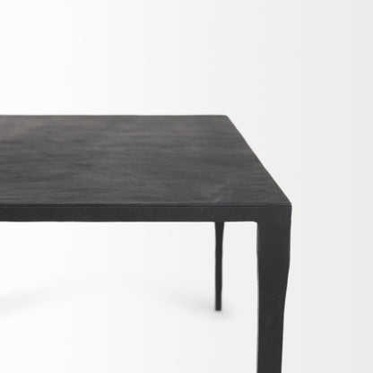 Minimal Black Iron Rectangular Coffee Table