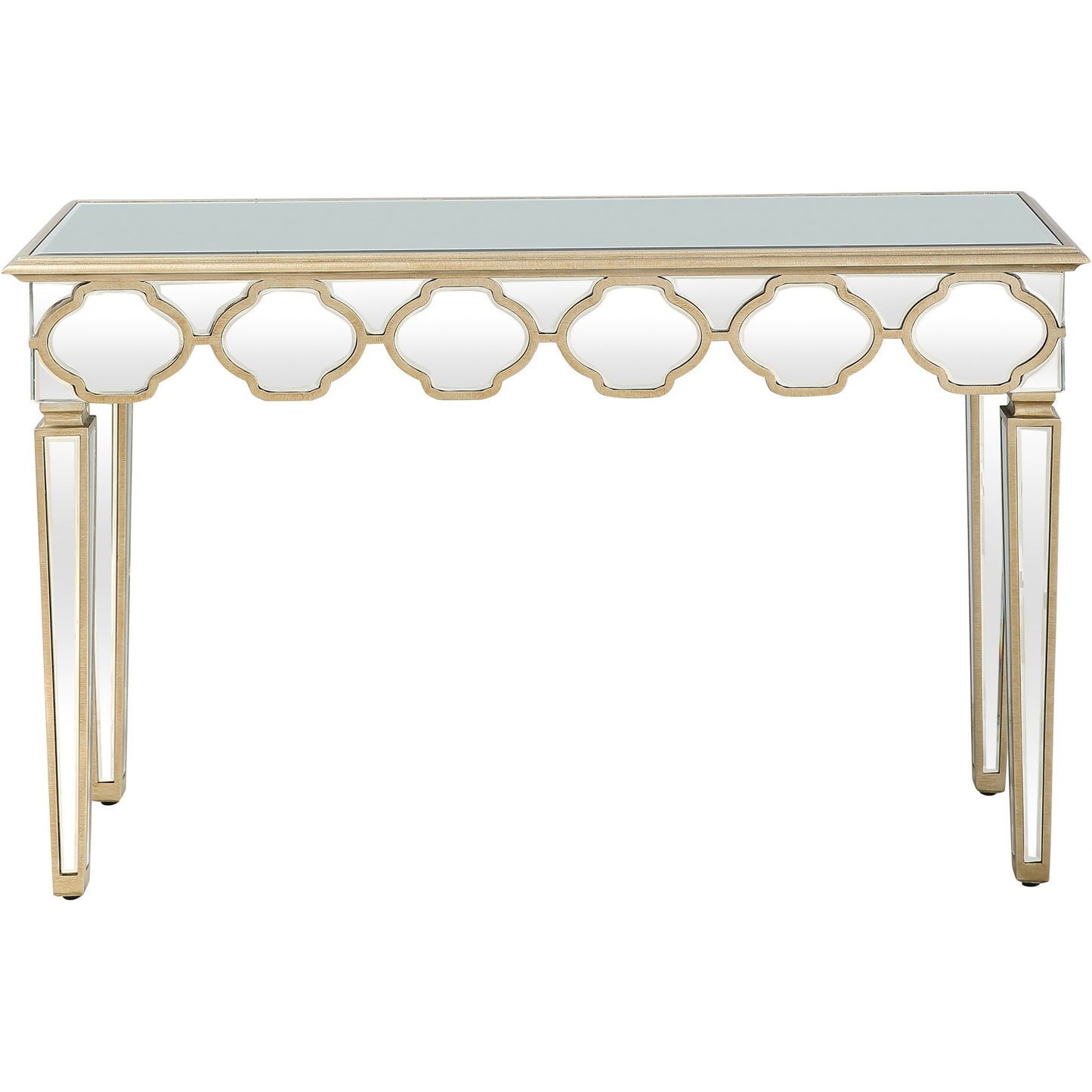 Scalloped Edge Console Table