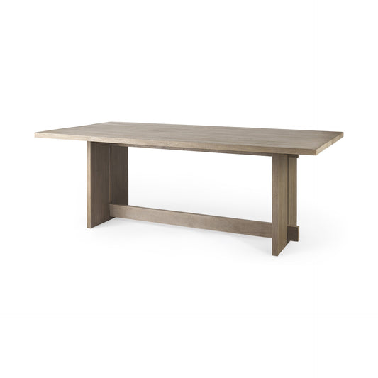 84" Taupe Dining Table