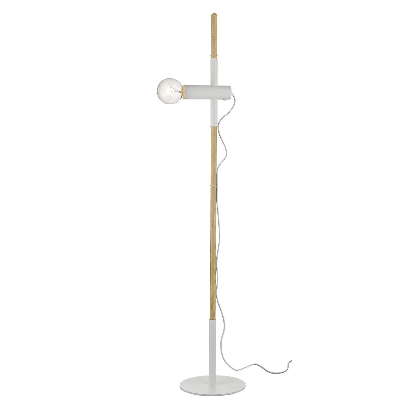 55" Natural Reading Floor Lamp