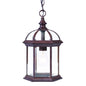 Dark Brown Cage Hanging Light