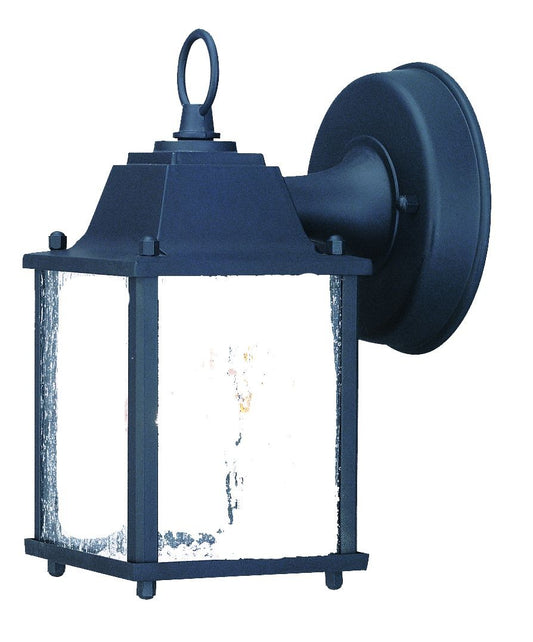 Matte Black Hanging Waterfall Glass Lantern Wall Light