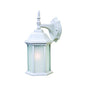 XL White Frosted Glass Swing Arm Wall Light