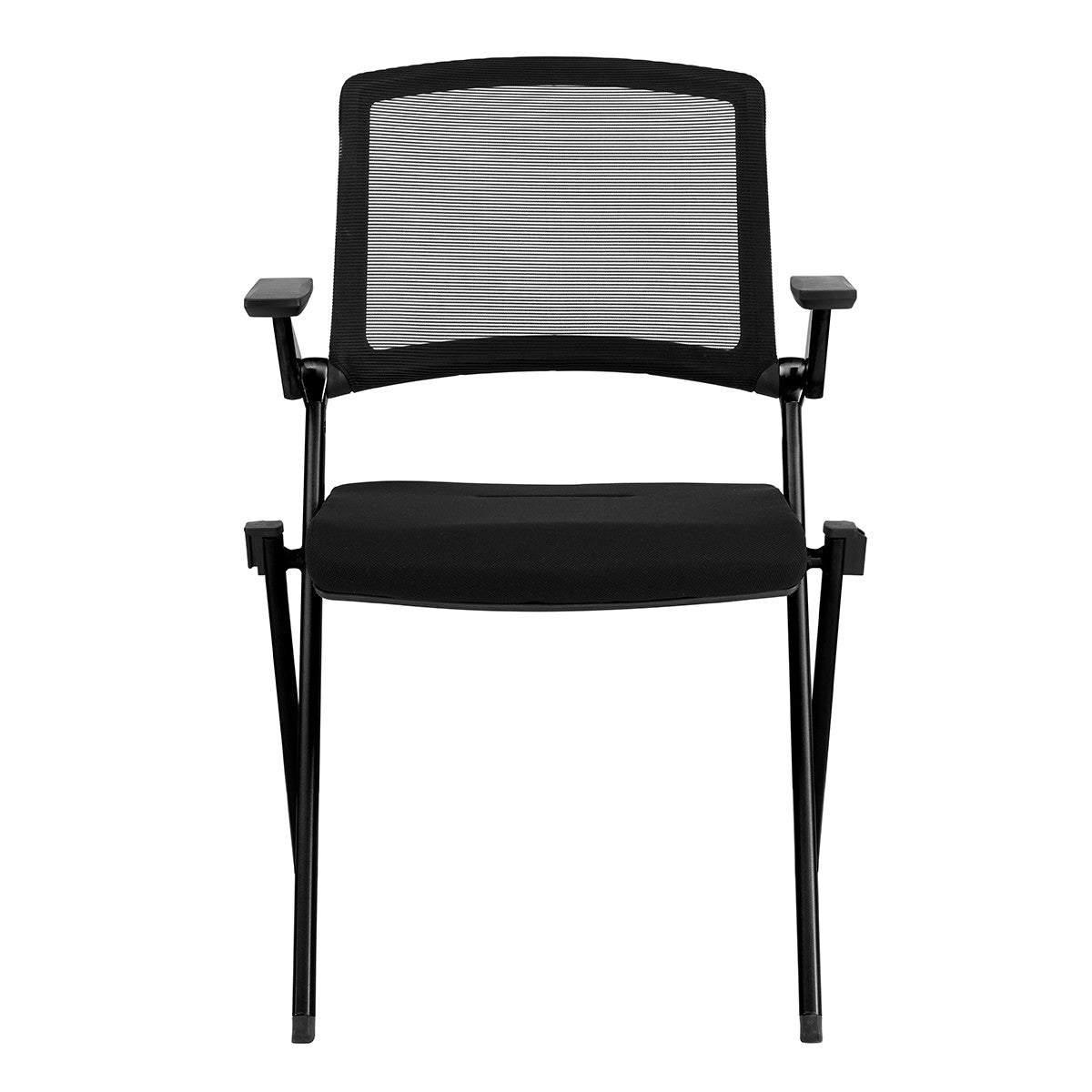 Set of Two Black Mesh Conference Office Chair