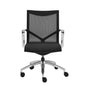 Black and Silver Adjustable Swivel Mesh Rolling Office Chair