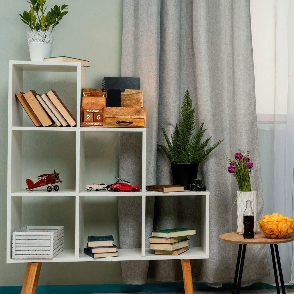 Natural Rustic Wood Desk or Counter Organizer