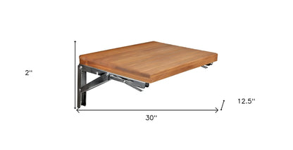 30" Premium Wall Mount Teak Shower Bench