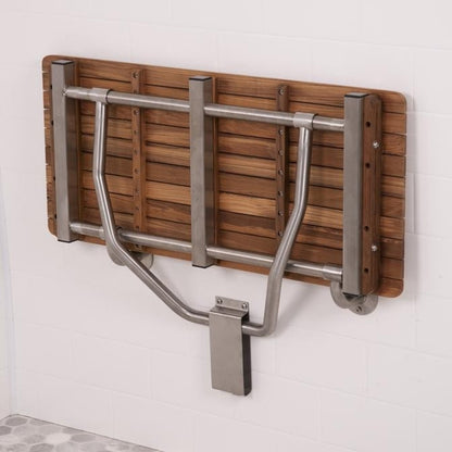 28" Premium Wall Mount Teak Shower Bench