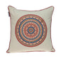 18" X 18" Blue and Orange Abstract Indoor Outdoor Throw Pillow Cover & Insert