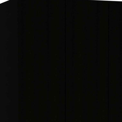 Black and White Three Door Armoire