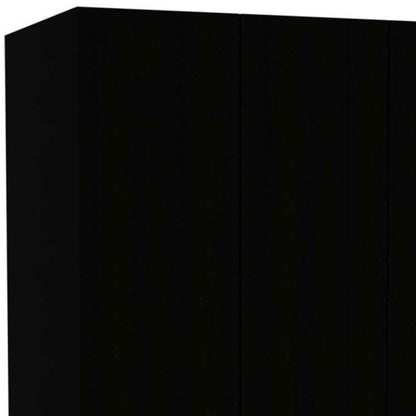 Black and White Three Door Armoire