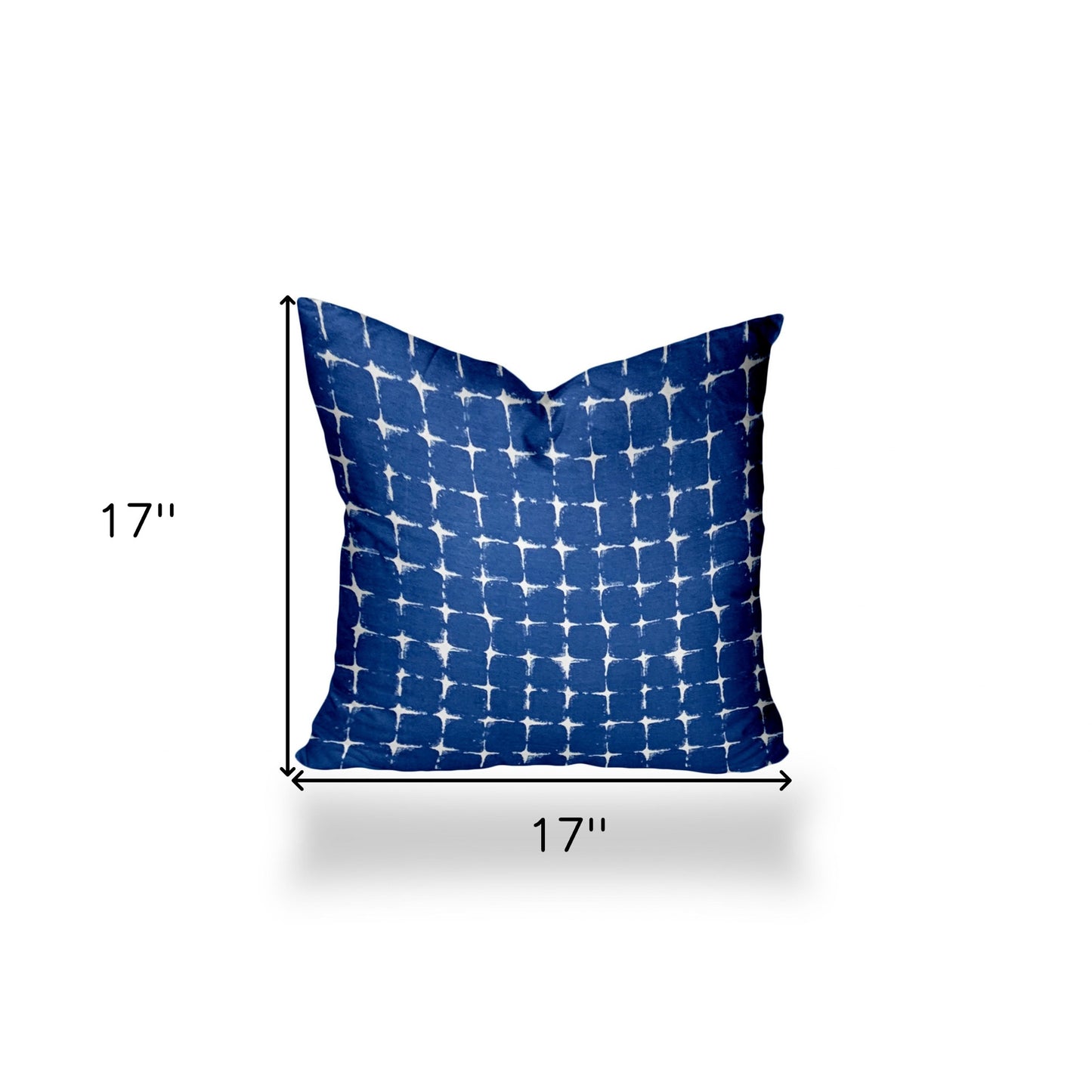 12" X 16" Blue And White Enveloped Abstract Lumbar Indoor Outdoor Pillow Cover