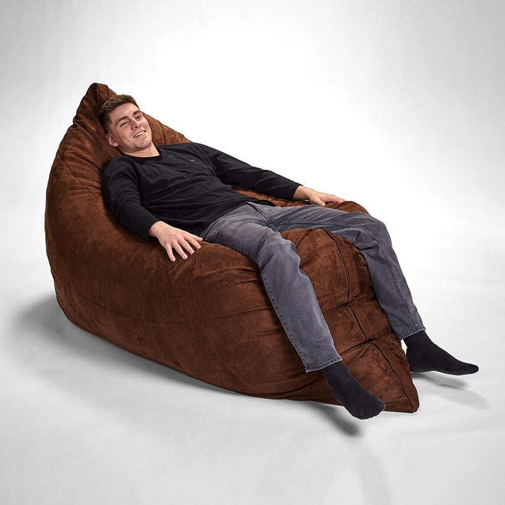 73" x 38" Brown Sofa Sack Bean Bag Lounger