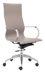 Load image into Gallery viewer, Glider High Back Office Chair Taupe
