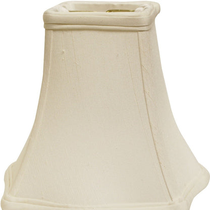 14" White Premium Square Monay Shantung Lampshade