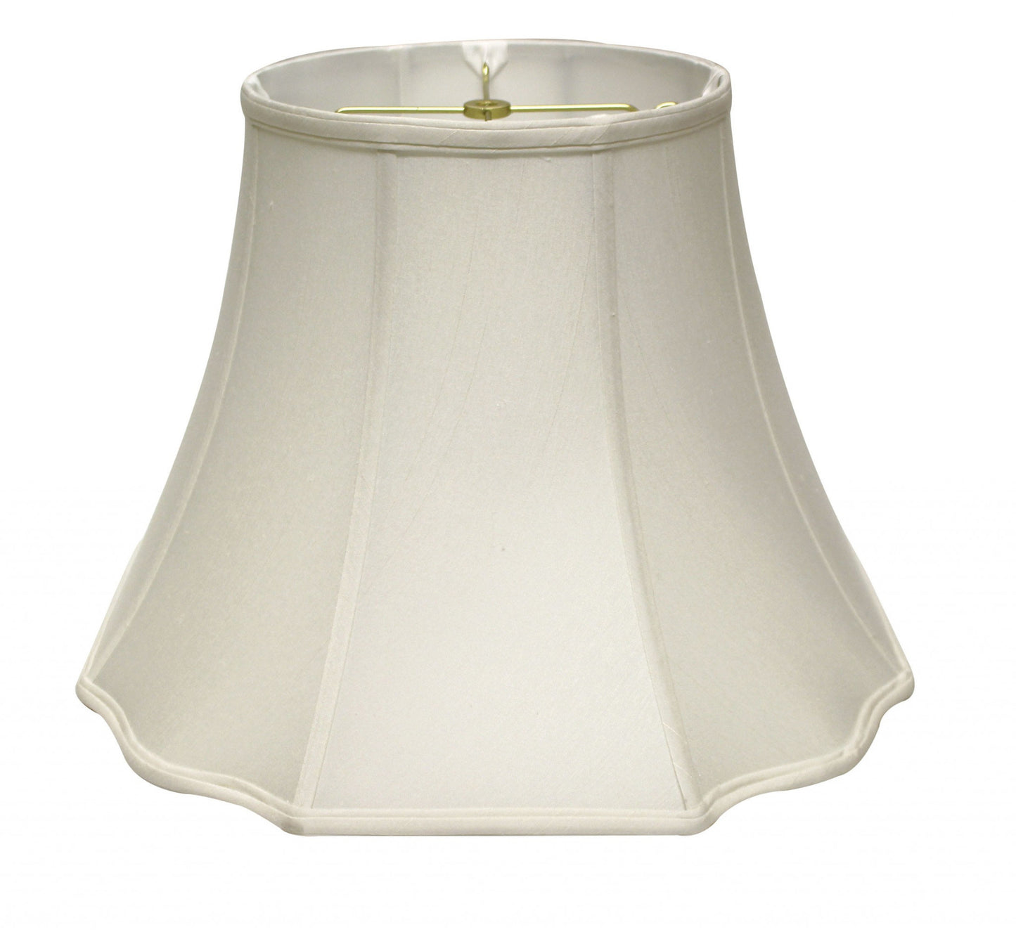 18" White Octagon Monay Shantung Lampshade