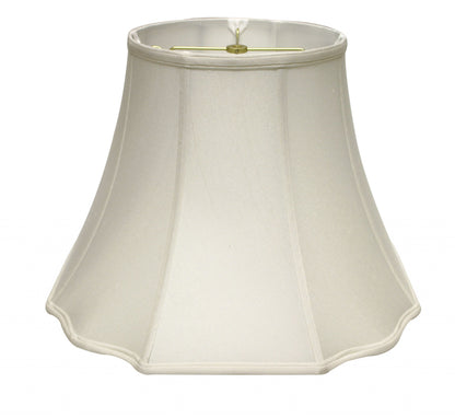 18" White Octagon Monay Shantung Lampshade