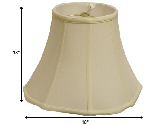 18" Ivory Octagon Monay Shantung Lampshade