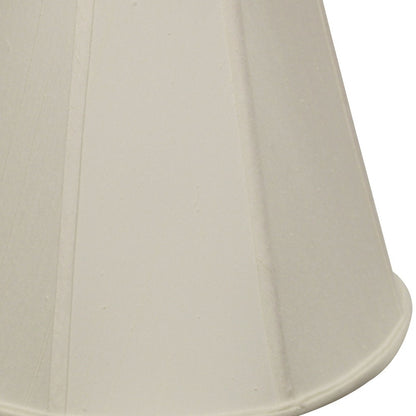 16" White Slanted Empire Monay Shantung Lampshade