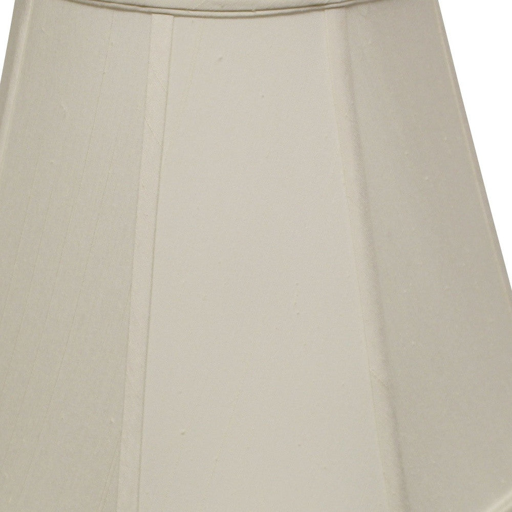 20" White Slanted Empire Monay Shantung Lampshade