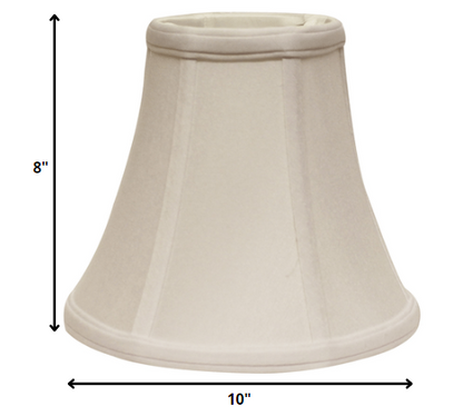 10" Snow Premium Bell No Slub Lampshade