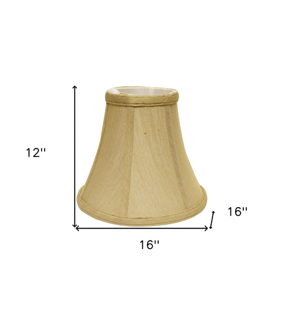 16" Pale Brown Premium Bell No Slub Lampshade