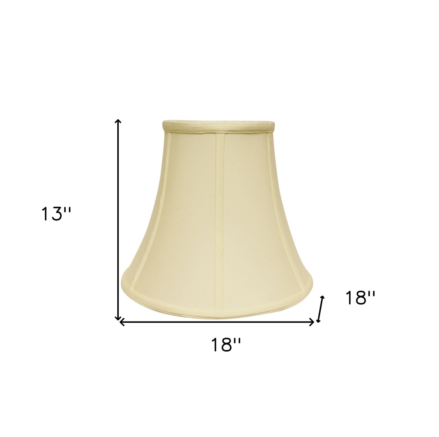 18" Ivory Premium Bell No Slub Lampshade