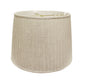 Beige Linen Pleated Empire Lamp Shade 15"W Top 18"W Bottom