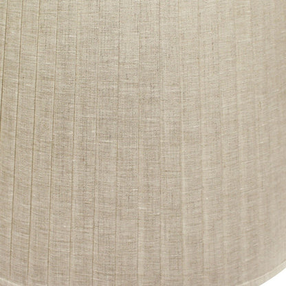 Beige Linen Pleated Empire Lamp Shade 15"W Top 18"W Bottom