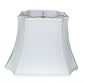 15" Snow Inverted Rectangle Shantung Lampshade