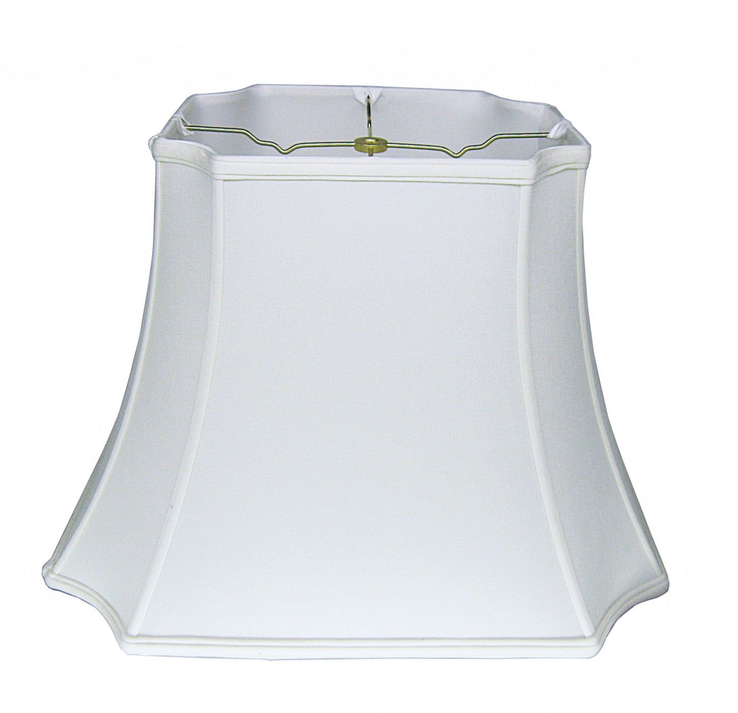 19" Snow Inverted Rectangle Shantung Lampshade