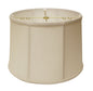 19" Off White Throwback Drum Linen Lampshade