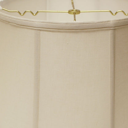 19" Off White Throwback Drum Linen Lampshade