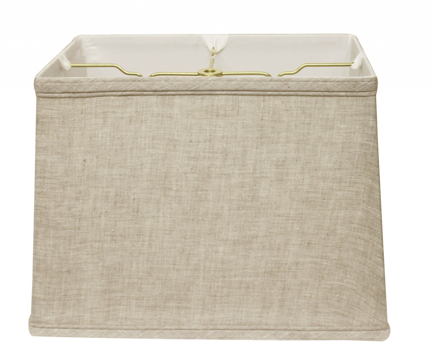 14" Cream Throwback Rectangle Linen Lampshade