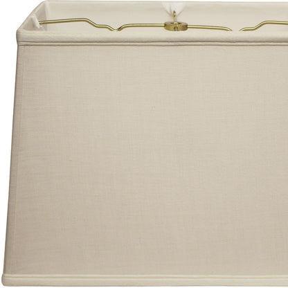 16" Off White Throwback Rectangle Linen Lampshade