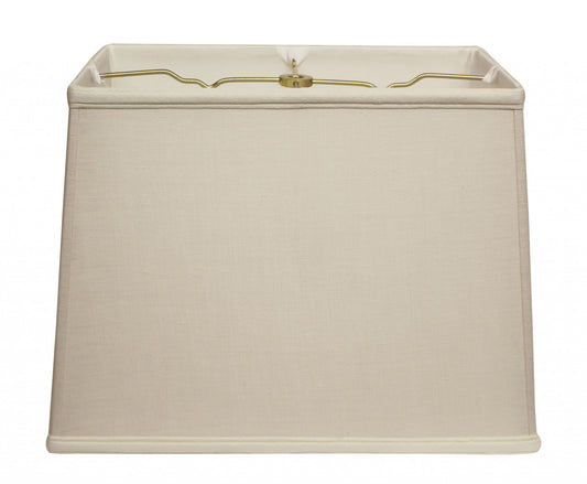 18" Off White Throwback Rectangle Linen Lampshade