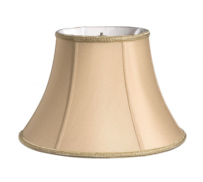 20" Vintage Gold Slanted Bell Shantung Lampshade