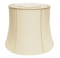 16" Ivory Slanted Girdle Shantung Lampshade