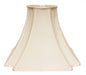 14" Ivory Slanted Notch Square Shantung Lampshade