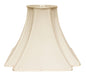 16" Ivory Slanted Notch Square Shantung Lampshade