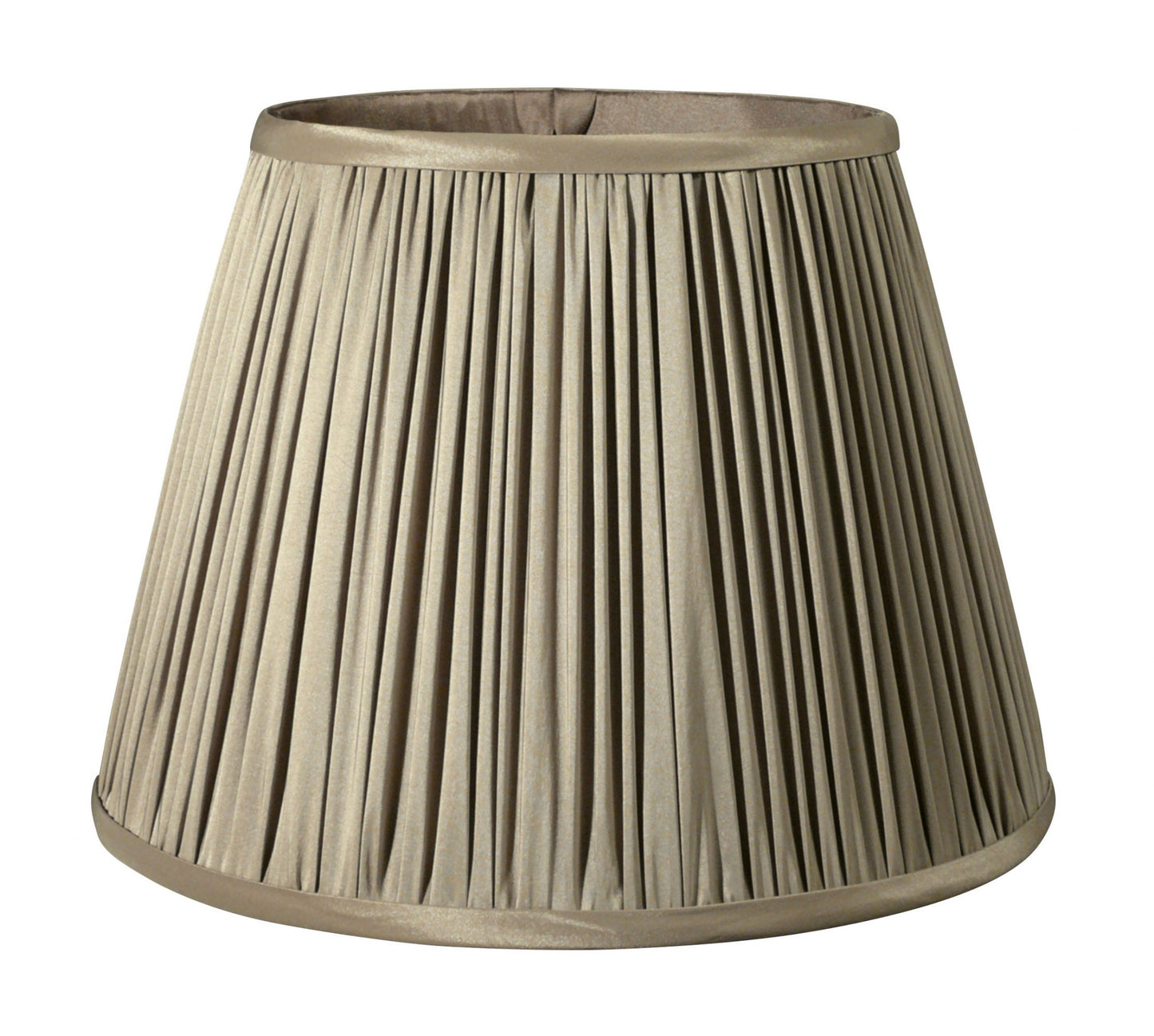 19" Ash Slanted Pleated Tafetta Lampshade