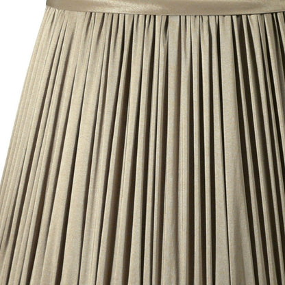 19" Ash Slanted Pleated Tafetta Lampshade