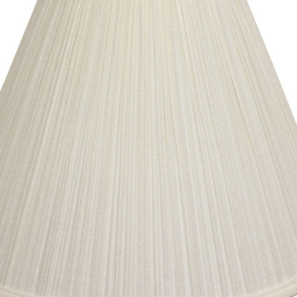 13" White Deep Cone Broadcloth Lampshade