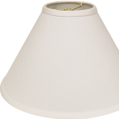 13" White Deep Cone No Slub Lampshade